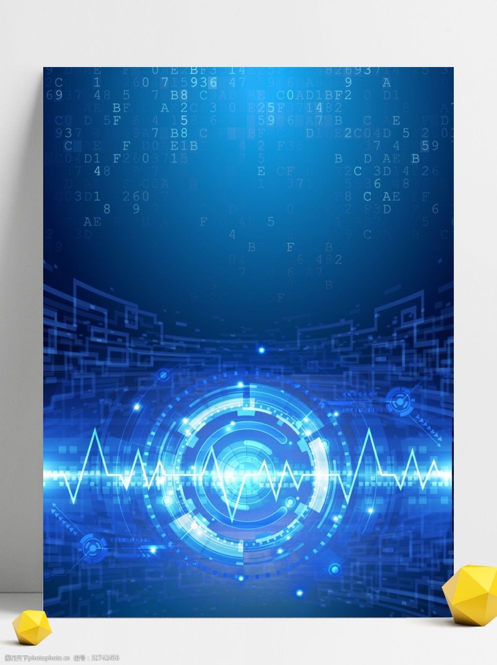 蓝色光效电子科技 现代技术的美学与前沿应用