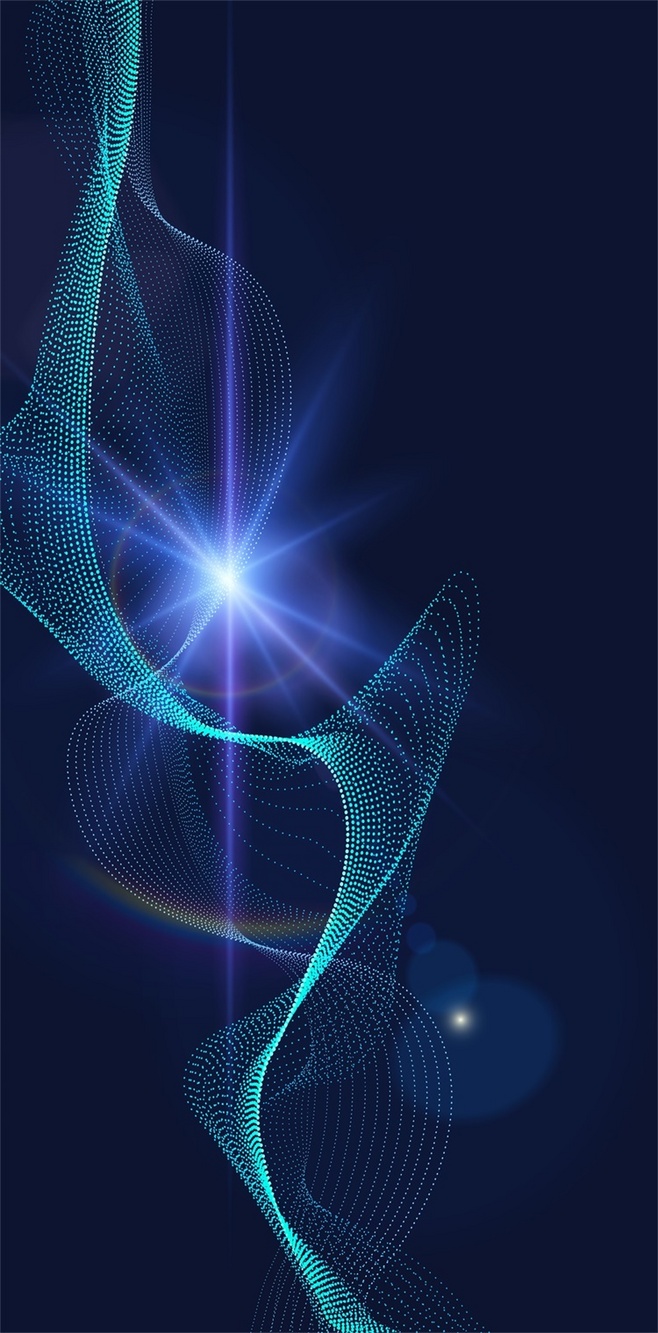 科技与时尚的交融 电子感曲线与波浪线背景下的潮流新风尚